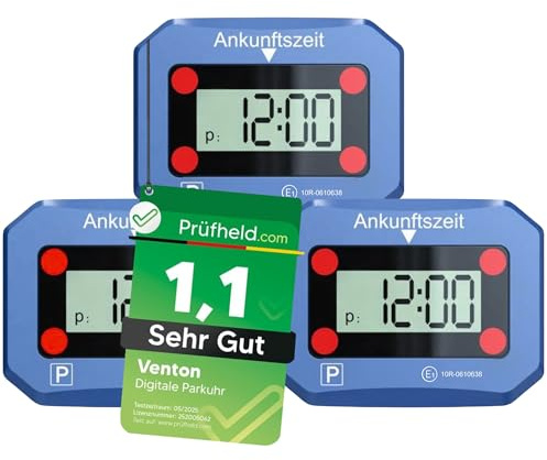 [Testa mycket bra, notera 1,1] 3 stycken Venton V2 WeDid elektronisk digital parkeringsskiva med godkännande, automatisk elektrisk parkeringsklocka, biltillbehör interiör, bilprylar, biltillbehör