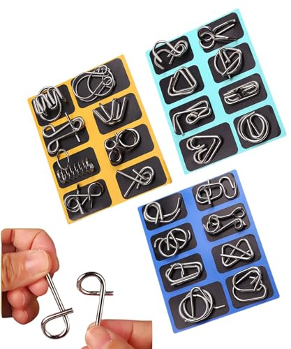 de Metal – Juego de Pensamiento Educativo, Juguete de desafío de separación Tridimensional | Juego de de Metal para niños, Adolescentes, familias en casa y Actividades al