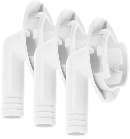 OUNONA Raccord Coudé Pvc 40 Mm pour Tuyau D’évacuation de Climatiseur Fenêtre, Lot de 3, Connecteur Drainage Condensats Compatible Unité Divisée, Accessoire Installation Climatisation