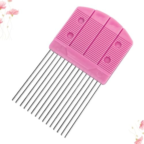 jojofuny Herramienta Grande para Filigrana de Papel de Plástico Resistente Peine para Tablero de Quilling de Papel Rosa 14,2 X 8 X 0,7 Cm Herramienta Portátil para Manualidades DIY de