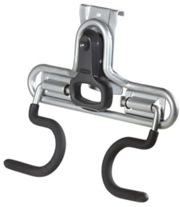 Rubbermaid FastTrack 2-Handle Hook (S Hook) Mounted Garage Storage and Space Saving Organization System Metallic Powder-Coated Steeel for Rakes/Brooms/Toys/Ladders