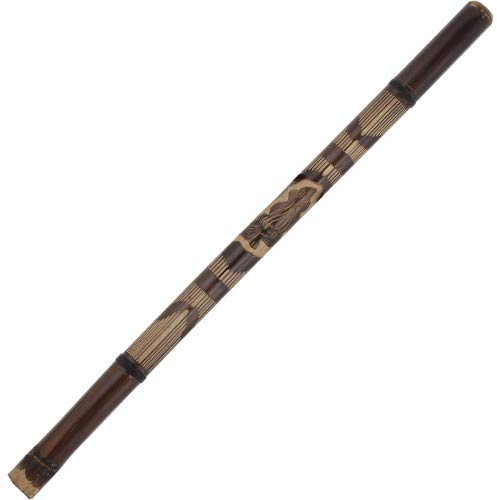 Terre Didgeridoo Bambus 120cm geschnitzt