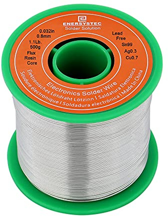 Blei freies Lötdraht Kolophonium-Kern, 2,5% Sn99 Ag0.3 Cu0,7 Durchflussdurchmesser 0,3 cm, Gewicht 0,11 lb. für Hochpräzisions-Elektronik Löten DIY , 0.032in-1.1lb