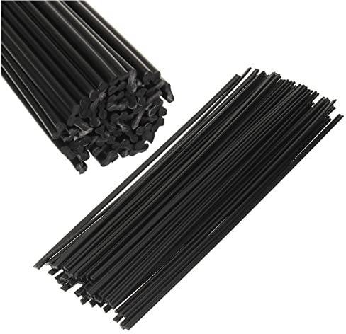 MASUNN 50PCS Plastic Welding Rods Black PP Welding Sticks 200mm for Plastic Welding