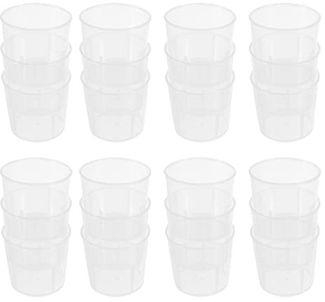 POPETPOP Tazas Medidoras para Reptiles Creativos para Alimentación Recipientes Duraderos De Plástico 100 Piezas Adecuado para Alimento y Agua De Mascotas Reutilizable