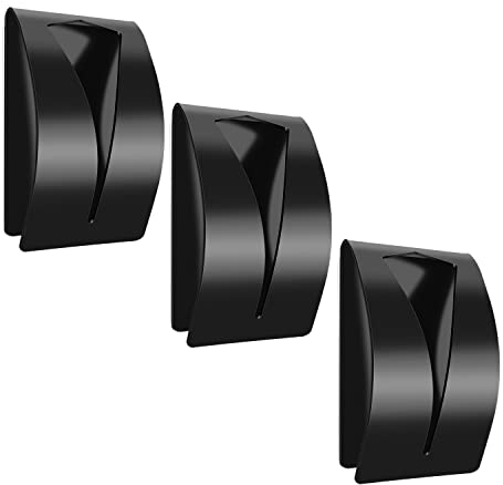 HASLED Geschirrtuchhalter Selbstklebend, 3 Stücke Handtuchklemme Anti Kollisions Design, Handtuchhalter Ohne Bohren Küche, Schön und Einfach Klemmhaken für Balkon, Tür, Fenster