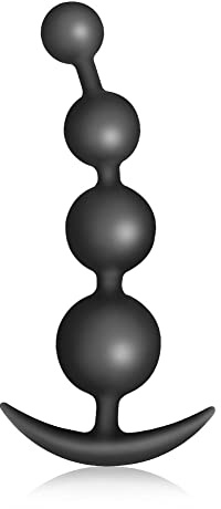 FLYTAGLE Silikon Analkugeln, 18.3CM Buttplug mit 4 Kugeln für Prostata Stimulation Männer, BDSM Analdildo Masturbator Sex Toy Sexspielzeug für Frauen Paare Extrem Sex
