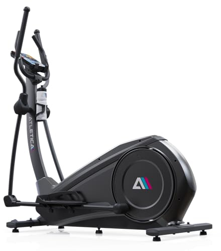 Atletica Cyclone Crosstrainer | Kompakt fotavtryck för små rum | 44 cm ellips för krävande träning | lämplig för personer upp till 150 kg