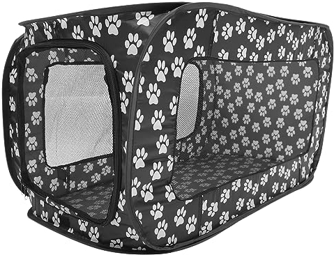 MERRYHAPY Faltbares Haustierzelt Aus Atmungsaktivem Material Kleiner Indoor Und Outdoor Hundelaufstall Komfortables Schlafzelt Für Katzen Und Kleine Hunde