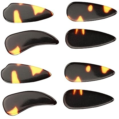 CORHAD 8stücke Guzheng Finger Picks Und Nagelschutzabdeckungen Praktische Übungstools Für Anfänger Ergonomisches Design Fingerschutz Leicht Und Tragbar