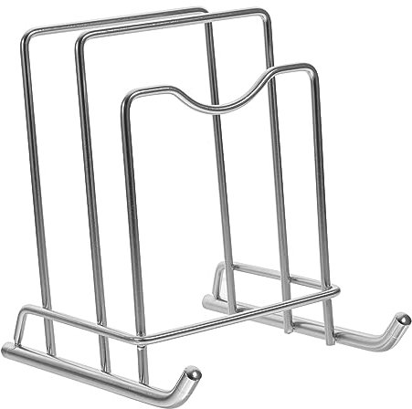BRIGHTFUFU Organizer Für Topfdeckel Und Schneidebretter Stabiler Platzsparender Mit Praktischer Rillenstruktur Für Ordentliche Und Aufgeräumte Küche