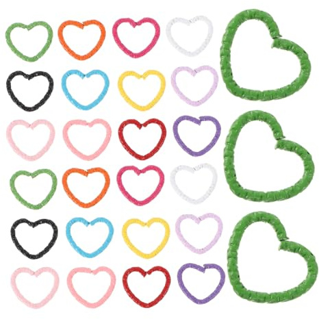 NOLITOY 50pièces Cœurs Colorés Accessoires Capillaires Métal Pour Femmes Et Filles Clips à Cheveux Mignons Pour Tresses Parfait Pour Performances Scéniques Fêtes