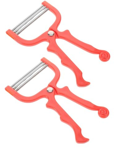 WOONEKY Gesichtshaarentferner für Frauen Gesichtsepilierer mit Feder Manueller Epilierer aus Metall und Kunststoff 2 Stück-pack für Oberlippe und Kinn Unterwegs