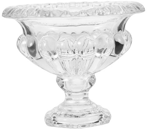 MOTHNUR Coupes à Glace Verre à Pied Transparentes avec Design pour Desserts Pudding et Snacks Bols Élégants pour Service de Crème Glacée Boissons Froides et Fête