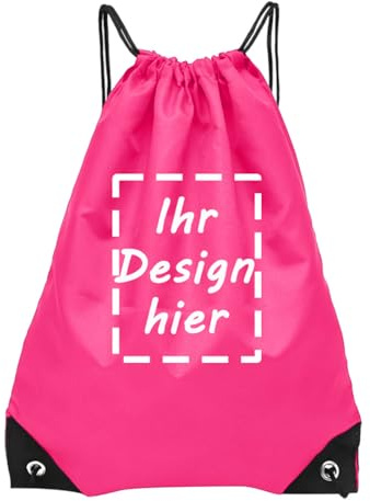 Personalisierte Turnbeutel mit Foto Text, Rucksack mit Kordelzug Verstellbar Gymsack Leicht Schwimmen Bag Reise Zuziehbeutel Sportbeutel Sportrucksack Sporttasche für Reisen Schule Strand Fitness