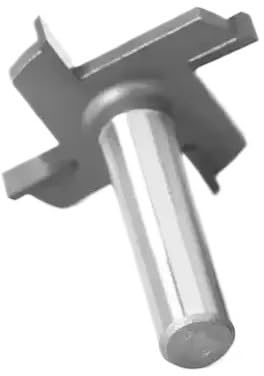1 st 1/2 12,7 mm skaftfräs träsnideri 4-kantig T-typ spårfräs träbearbetningsverktyg routerbitar(04)