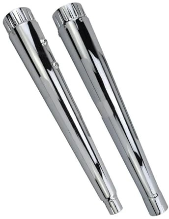 Auspuff Für Für Touring Für Road King Für Electra Glide Für FLTRX Für FLHX 2017-2020 Megaphon Slip-On Halldämpfer Auspuffrohre Chrom Auspuffrohre Motorcycle Exhaust Pipe(2000-2016 Chrome)