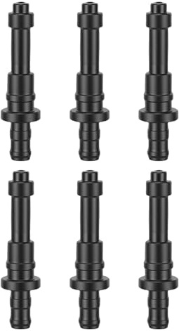 Pssopp Reemplazo de Tubo de Leche, Conector de Manguera de Leche de 6 Piezas, Succión Estable, Conector de Tubo de de Plástico de PC Flexible y Reutilizable para Máquina de café que Fluye Nan