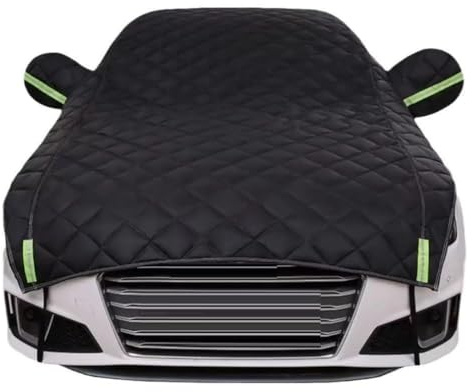Telo Antigrandine Copriauto Mezza Compatibile Con Audi A3 Allstreet (8YH) 2023-2026 Mezza Copertura Auto Per Esterno Imbottita Copri Auto Antigrandine Anti-Sole