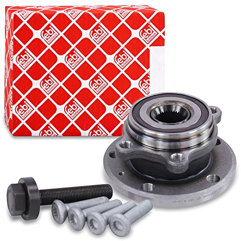 febi bilstein 27317 Radlagersatz mit Radnabe und Anbaumaterial, 1 Stück | Kompatibel mit: AUDI A1, A3, A3 Cabriolet, A3 Sportback, Q3, TT, TT Roadster, SEAT ALHAMBRA, ALHAMBRA VAN, ALTEA, ALTEA XL