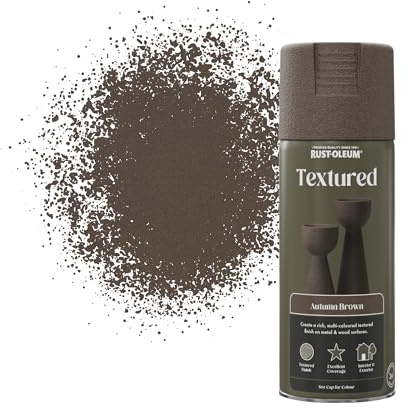 Rust-Oleum 400ml Textured Spray Paint Aerosol - Autumn Brown