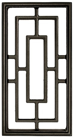 Nuvo Iron alluminio rettangolare porta inserto 43,2 x 22,9 cm ACW57, recinzione per cancelli, home
