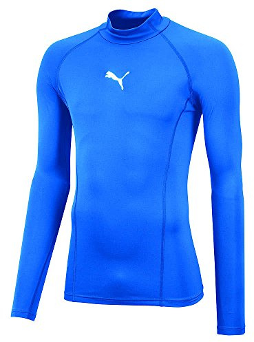 PUMA Herren Liga Baselayer Tee Ls Warm Shirt, Electric Blue Lemonade, M EU