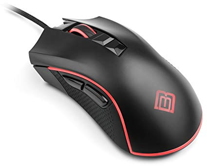 Boost Boxx Ares - Gaming-Maus mit RGB-Beleuchtung, 7 Tasten und bis zu 4000 DPI Abtastrate