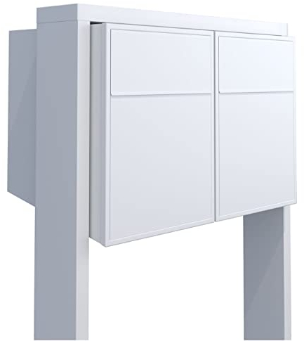 Briefkastenanlage Design Bravios, Hermes Clone for Six in Weiß