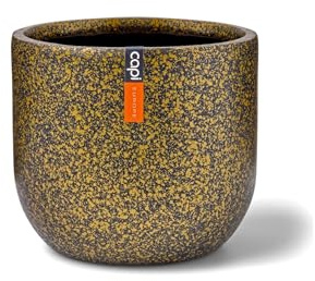 Capi Europe - Blumentopf Kugel Terrazzo Gold - 17x15 - Gold - Blumentopf für drinnen - CAPI Indoor - BTZG133
