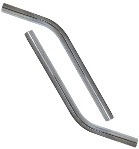 Staubsaugerrohr Saugrohr Handrohr Wassersauger Industriesauger Nasssauger verchromt gebogen Ø 36mm 2 Stück