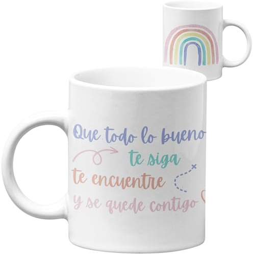 Quodelo - Taza Amiga - Regalo Cumpleaños Mujer - Regalos Amigas Originales - Detalles Compañeros de Trabajo - Regalo Amiga - Tazas Originales para Regalar - Taza Compañera de Trabajo