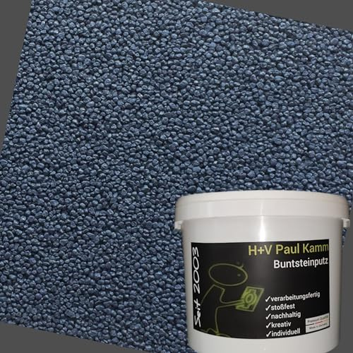 H+V Paul Kamm® Buntsteinputz Mosaikputz Sockelputz 1-2mm - Viele Farbmischungen