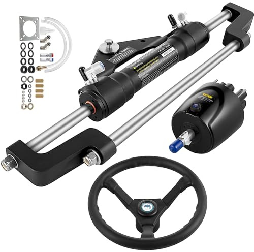 VEVOR Cylindre de Direction hydraulique Hors-Bord, Pompe hydraulique à gouvernail 300HP