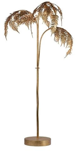 JOCLOL Lampadaire Lampadaire Palmier en Métal pour Salon avec Finition Dorée 186 cm 3 Lampe sur Pied Arbre Doré Américain Rétro Éclairage Intérieur Décoration de la Maison Lecture