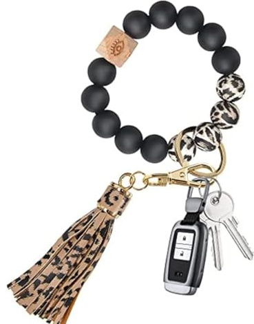 COYUN Schlüsselanhänger Auto Frauen Schlüsselanhänger Armband Autoschlüsselanhänger mit Perlen Quaste Geschenke Schlüssel,anhänger Mädchen Geschenk für Frauen