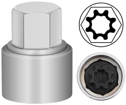 JEUCLEL J Wheel Locking Nut Key for Audi, Socket OD 27mm - ID 25mm