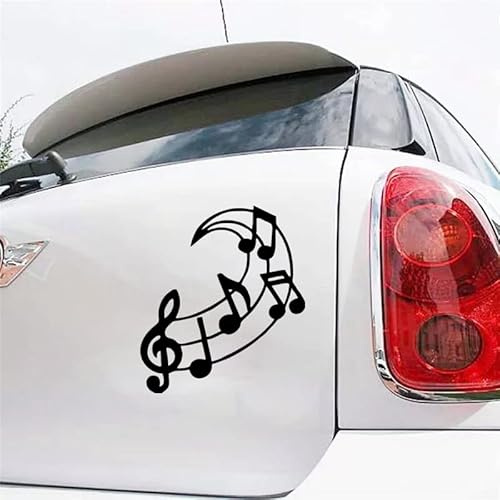 30150 Autoaufkleber mit Musiknoten, verschiedene Farben und Größen, Vinyl-Autoaufkleber, wasserfest, für LKW-Stoßstange
