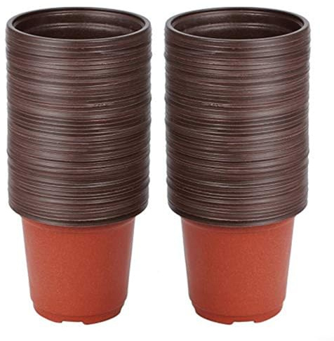 BlissfulAbode Blumentöpfe zum Starten / Stecklinge, Kunststoff, Pflanzgefäß für Obst, Gemüse, Pflanzen, Sukkulenten, Stecklinge, Umpflanzen, 100 Stück, 100 Stück