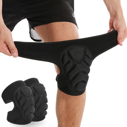 SUJAYU Volleyball Knee Pads for Women & Men, Dance Knee Pad for Women Men Wrestling Knee Pad Wrestling Gear, Crash Pad Roller Skating Gear Knee Protector Soft Knee Pads for Work (Large)