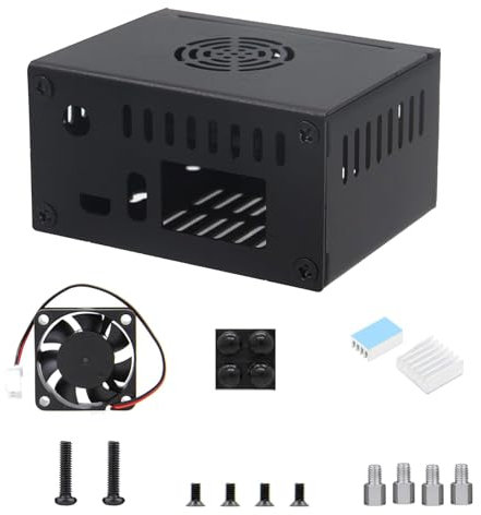 Cassa del metallo con i dissipatori di calore di alluminio della ventola di raffreddamento per il singolo computer del bordo Zero3 migliorano l'efficienza di raffreddamento