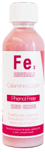 Calamine, Zinc Oxide and Rosewater Lotion for Irritated Skin 100ml