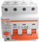MeanWell Interruttore Magnetotermico Differenziale Trifase Tipo A 300mA, RCBO 3P+N C40 40A, Curva C 6000A 380V, 4 Poli Da 4 Moduli Barra DIN