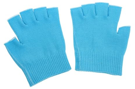 VALICLUD 1 Paar Handschuhe Feuchtigkeitsspendend Feuchtigkeitshandschuhe Über Nacht Spa-handschuhe Für Trockene Hände Handfeuchtigkeitshandschuhe Handmaske Sky-blue Stricken