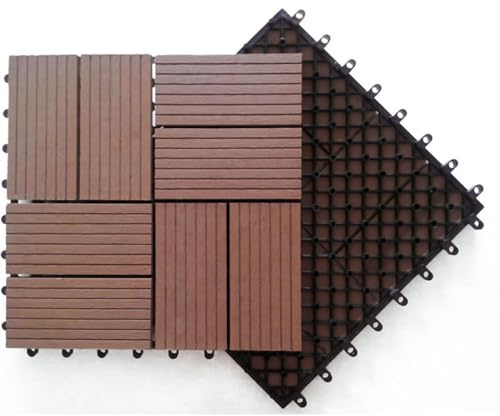 Caillebotis Exterieur, Dalles En Bois De D'Acacia 30x30cm Carrelage Exterieur Terrasse RevêTement De Sol Bois Pour Patio,Balcon, Jardin, Balcon E 22pcs