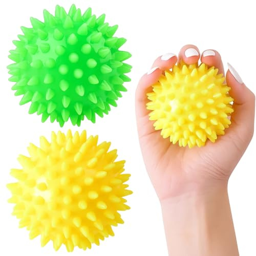 2 Stück Igelball Weich, Massagebälle Faszienball, Massageball Rücken, Massage Ball, für Rücken Beine Füße Hände, Lindert Stress, Geschenke, Geschenke für Freunde und Kollegen