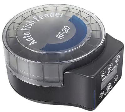 Aquarium -Fütterungsvorrichtung - 6 -Stufe Timer, Smart Automatic Feeder, 140 ml Lebensmittelspender, einstellbares Tanksystem | Betta Turtle Frog Axolotl Fütterungstool für Desktop Home Office Daily