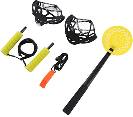 Rcniso Emergency Gear Ice Picks Set med Whistle Infällbara Stegjärn för Vinterskridskoåkning