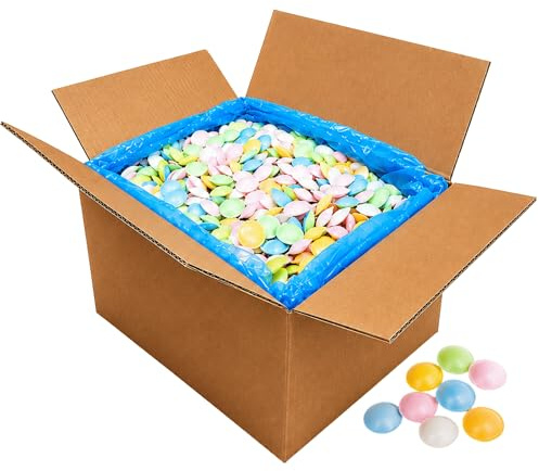 Bulk Flying Saucer Sweets Fruit Flavoured Sherbet Filled Citric Wafers Vegan & Gluten Free Fizzy Sweets for Halloween Trick or Treat Party Bag Fillers & Candy Sweets Kids Birthday (500 Count)