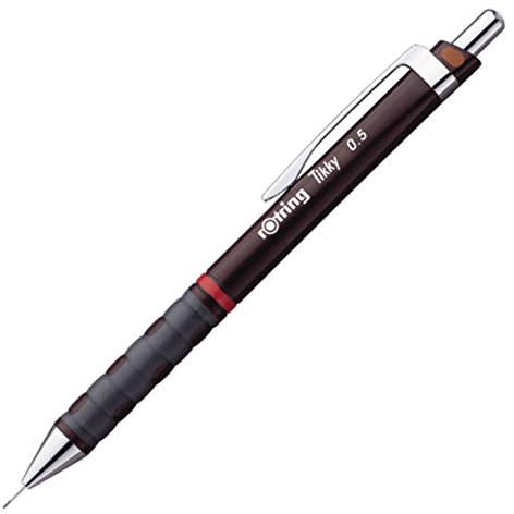 rOtring 1904691 Tikky-Feinminenstift (mit Farbcodierung, 0,5 mm) burgunderroter Schaft